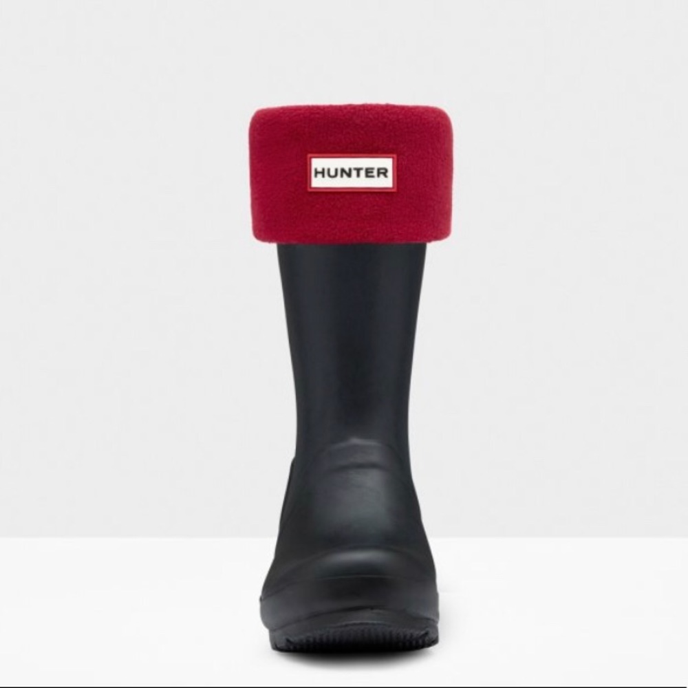 Hunter Boot Sock Short Red Medium